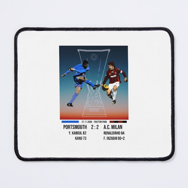 Item preview, Pompey vs Milan European Cup Score 2009 Aesthetic designed and sold by benbrooks009.