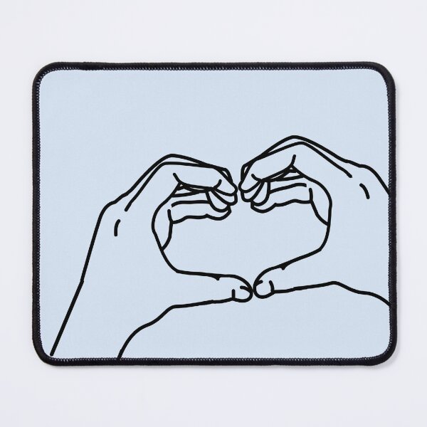 Item preview, Heart Hands, from self perspective. Blue Back 1 designed and sold by ClearAndHappy.