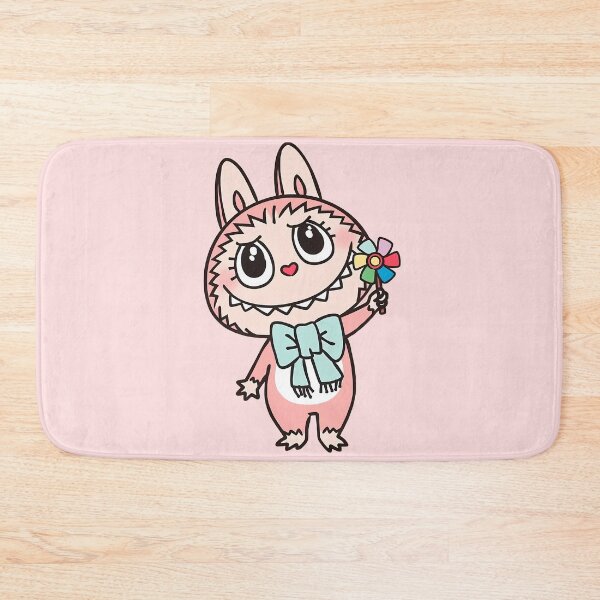 Item preview, Labubu pink Monster flower sticker designed and sold by retrippy.