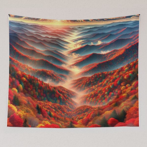 Item preview, "Dreamlike Sunset Over the Great Smoky Mountains" designed and sold by Meta2Physical.