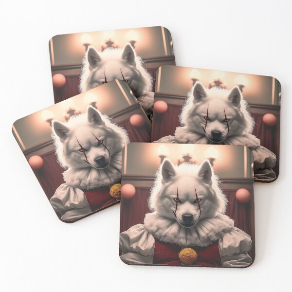 Item preview, Husky in Clown Costume designed and sold by PetsArt.