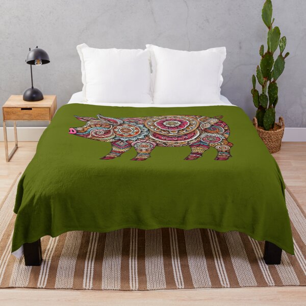 Item preview, Cute Pig in Mandala Design, Pig Lover, Piggie designed and sold by Right-UR.