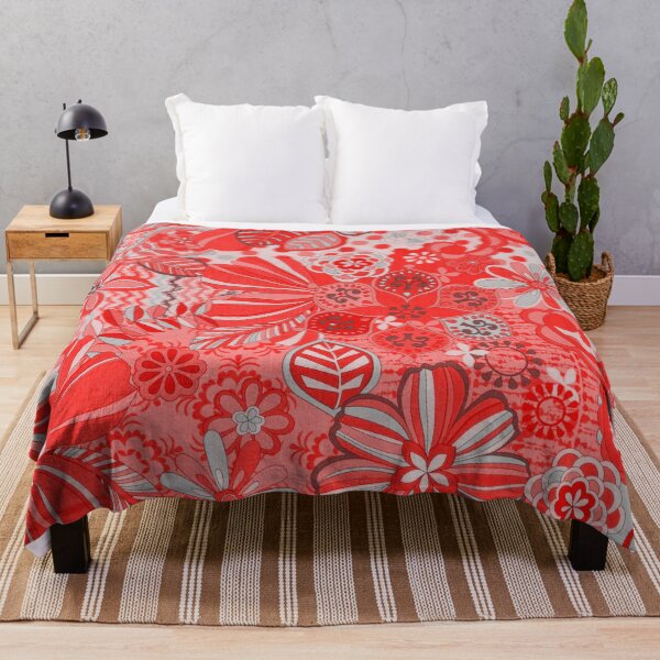 Item preview, Red Floral pattern designed and sold by adlkh.