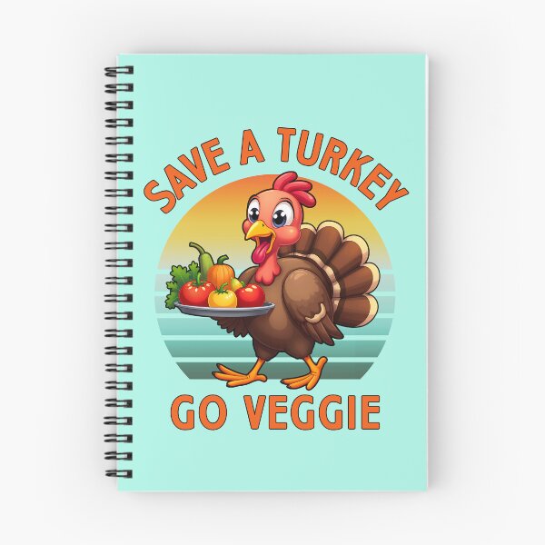 Item preview, Save a Turkey Go Veggie Instead Funny Vegan Thanksgiving Gift designed and sold by NiibDesigns.
