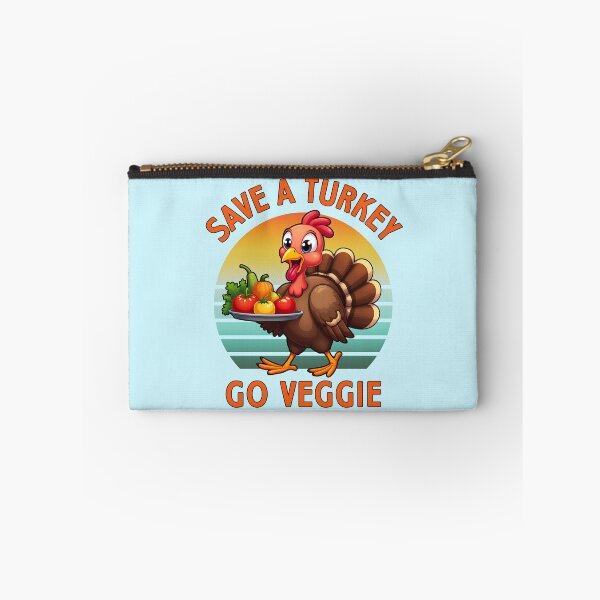 Item preview, Save a Turkey Go Veggie Instead Funny Vegan Thanksgiving Gift designed and sold by NiibDesigns.