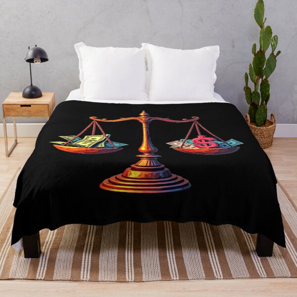 Item preview, Balanced scales with money and symbols designed and sold by artwaves.