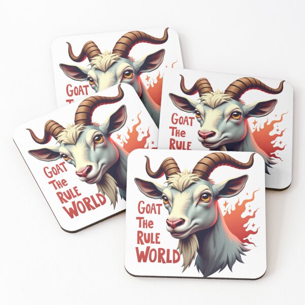 Item preview, Goat The Rule World Funny Design designed and sold by UniqueDuoDesign.