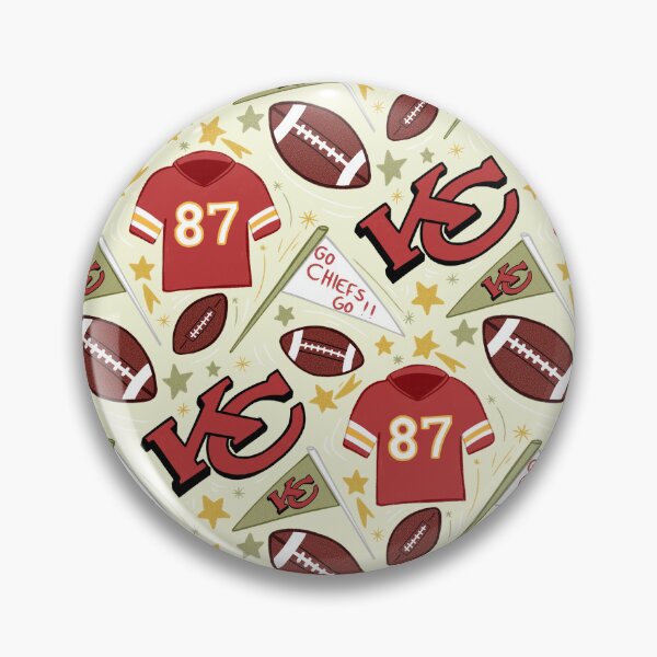 Item preview, Travis kelce chiefs pattern (light gold)  designed and sold by SnugbugStudios.