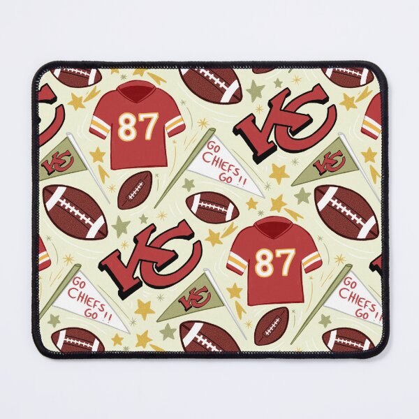 Item preview, Travis kelce chiefs pattern (light gold)  designed and sold by SnugbugStudios.