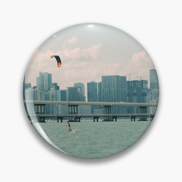 Item preview, Kitesurfing in Miami Bay designed and sold by Optimistoart.