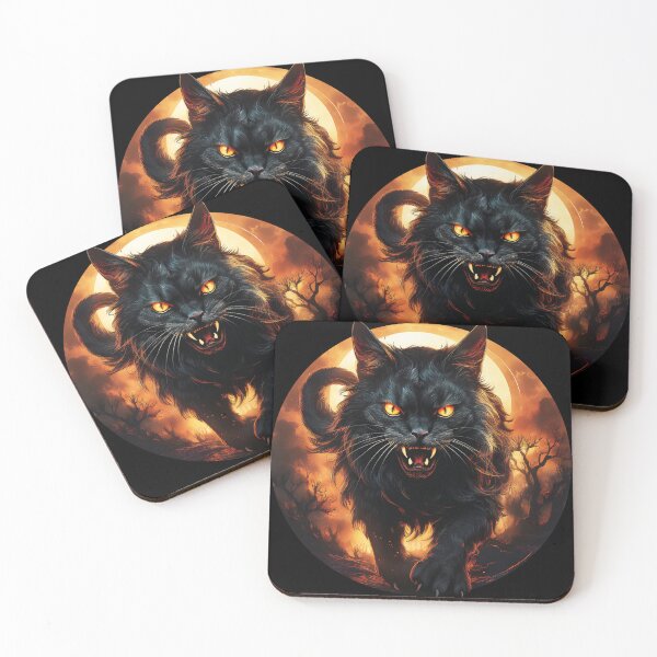 Item preview, Hissing Black Cat designed and sold by Kspirit Designs.