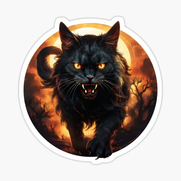 Artikel-Vorschau von Zischende schwarze Katze, designt und verkauft von Kspirit Designs.