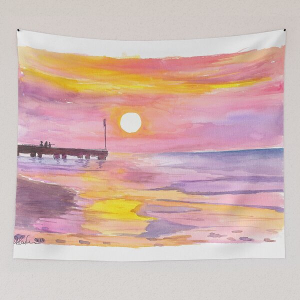 Artikelvorschau, Italien Adria Beach Pier am Morgen entworfen und verkauft von artshop77.