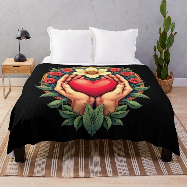 Item preview, Hands Holding Heart and Flower designed and sold by artwaves.