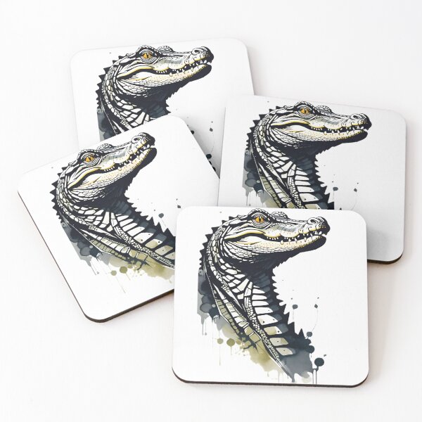 Item preview, crocodile, alligator, reptile, predator designed and sold by DonnaBlankaArt.
