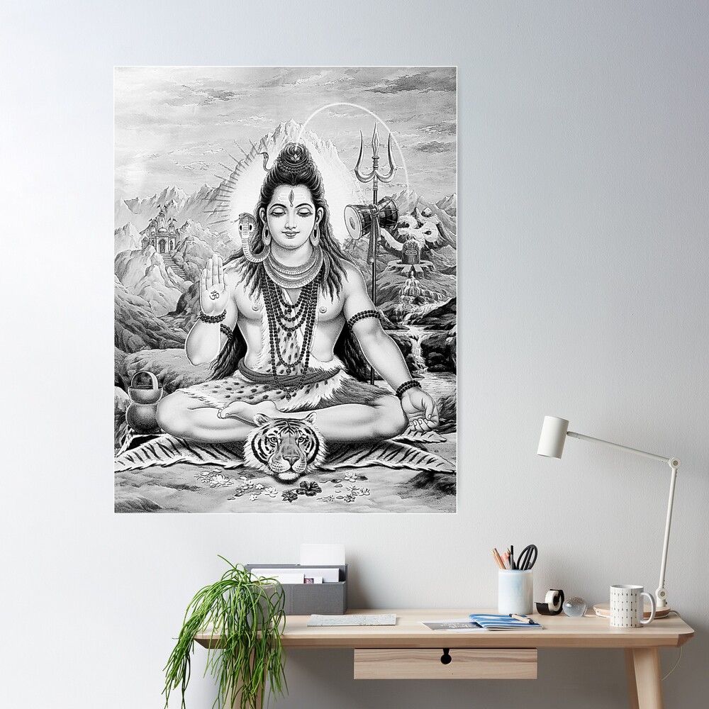 Free Vectors | Coloring book/meditating Lord Shiva