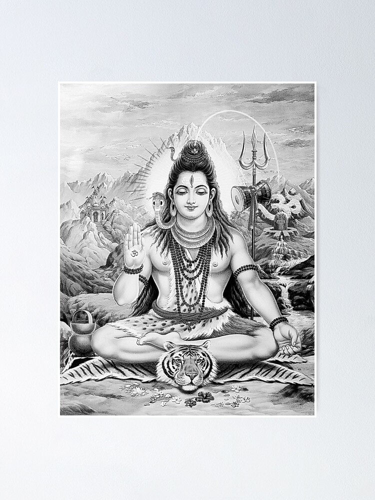 Easy Lord Mahadev Drawing for Beginners  Lord Shiva drawing Step by Step   YouTube