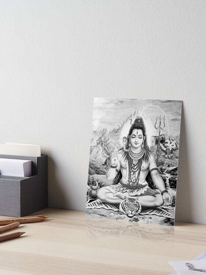 Buy ADIYOGI shiva drawing Handmade Painting by RAKSHITHA ACHARYA  CodeART768051421  Paintings for Sale online in India