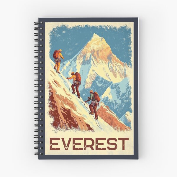 Item preview, A Vintage Travel Illustration of Everest designed and sold by GoodOldVintage.
