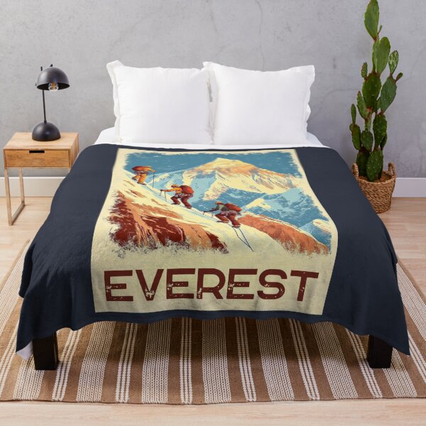 Item preview, A Vintage Travel Illustration of Everest designed and sold by GoodOldVintage.