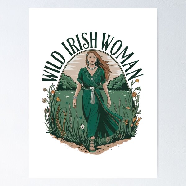 Artikelvorschau, Wilde Irin – Ein freier Geist entworfen und verkauft von REAL IRISH GIFTS.