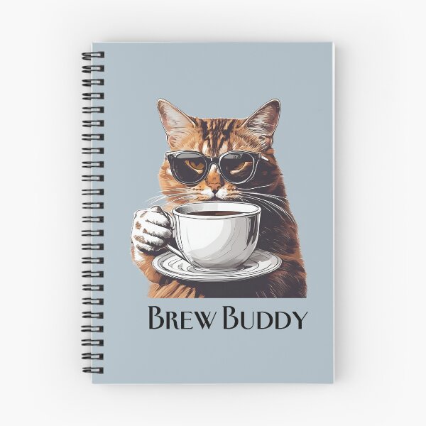 Item preview, Brew Buddy Coffee Cat Lover Phone Case Sticker designed and sold by PickInsight.
