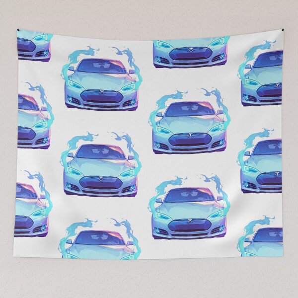 Item preview, White Scary Tesla designed and sold by kahida.