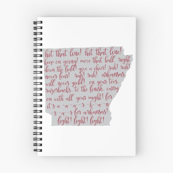Item preview, Arkansas Fight Song - Red on Gray designed and sold by Spike The Punch Design Co..
