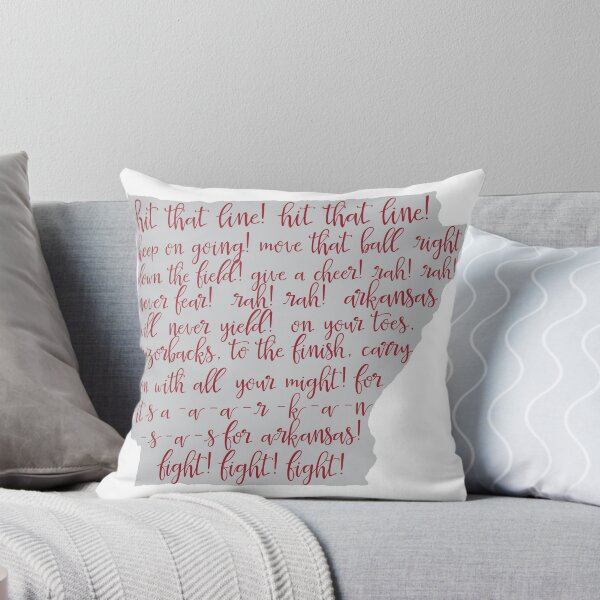 Item preview, Arkansas Fight Song - Red on Gray designed and sold by Spike The Punch Design Co..