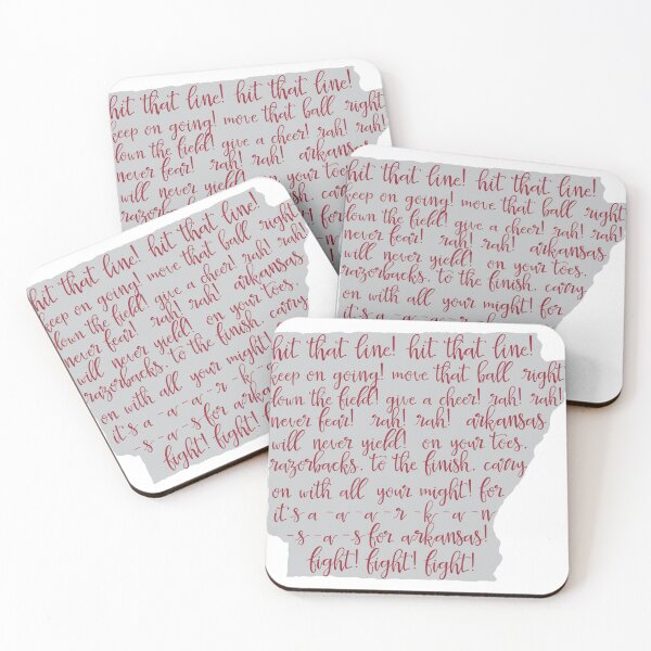 Item preview, Arkansas Fight Song - Red on Gray designed and sold by Spike The Punch Design Co..