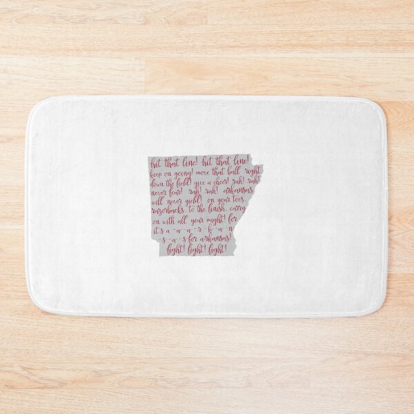 Item preview, Arkansas Fight Song - Red on Gray designed and sold by Spike The Punch Design Co..