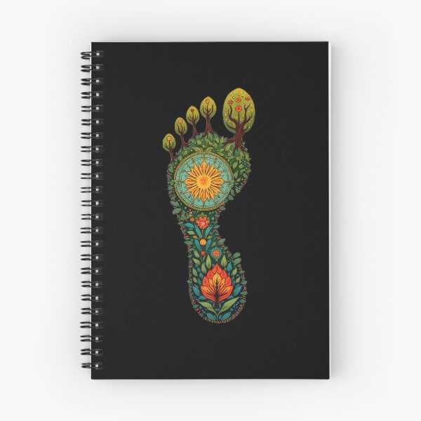 Item preview, Stylized Carbon Footprint with Nature Symbols designed and sold by artwaves.