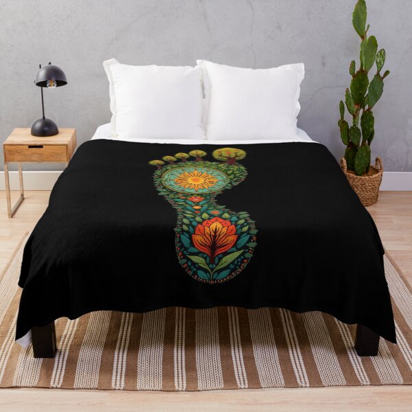 Item preview, Stylized Carbon Footprint with Nature Symbols designed and sold by artwaves.