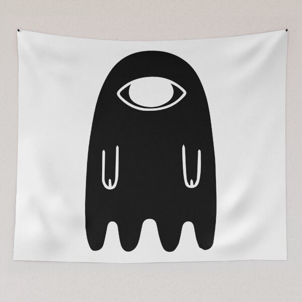 Item preview, Evergreen Black and White Ghost designed and sold by bhoomin7.