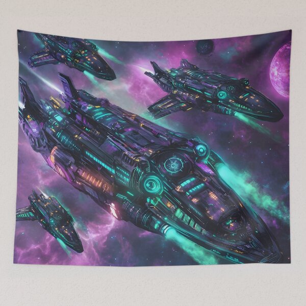 Item preview, Cybergoth Starfleet: Neon Fury designed and sold by AI-Only Creations.