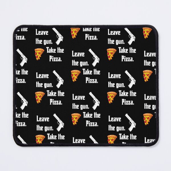 Item preview, Leave the gun, take the pizza, funny godfather parody designed and sold by Merchattack.