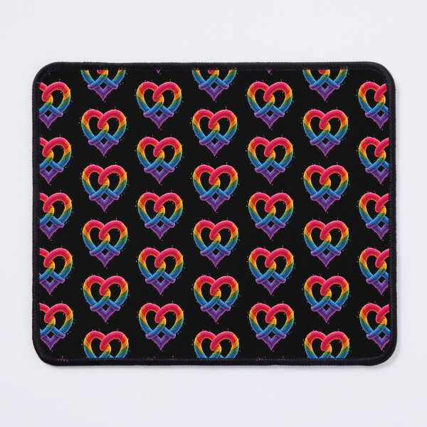 Item preview, Heart-shaped rainbow intertwined ropes designed and sold by artwaves.