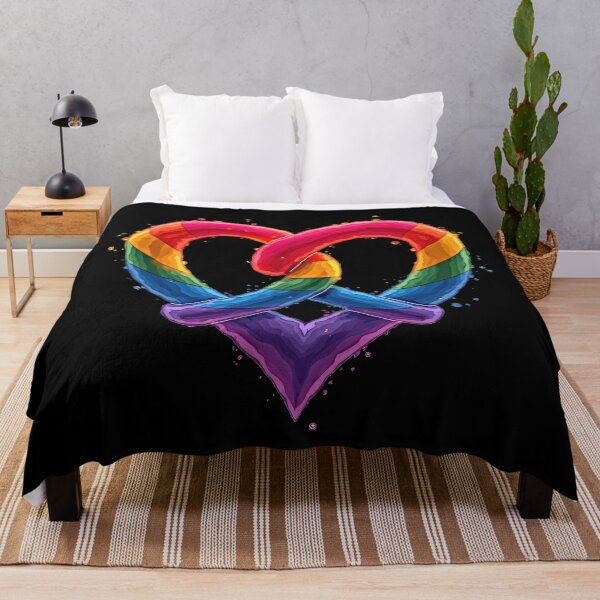 Item preview, Heart-shaped rainbow intertwined ropes designed and sold by artwaves.