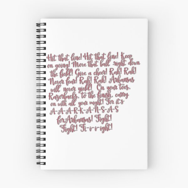 Item preview, Arkansas Fight Song - Red on White designed and sold by Spike The Punch Design Co..