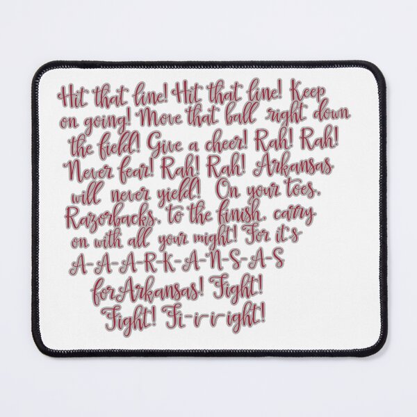 Item preview, Arkansas Fight Song - Red on White designed and sold by Spike The Punch Design Co..