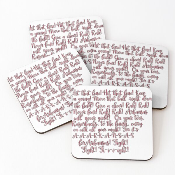 Item preview, Arkansas Fight Song - Red on White designed and sold by Spike The Punch Design Co..