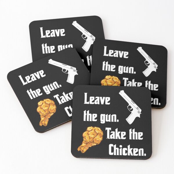 Item preview, Leave the gun, take the chicken, funny godfather parody designed and sold by Merchattack.