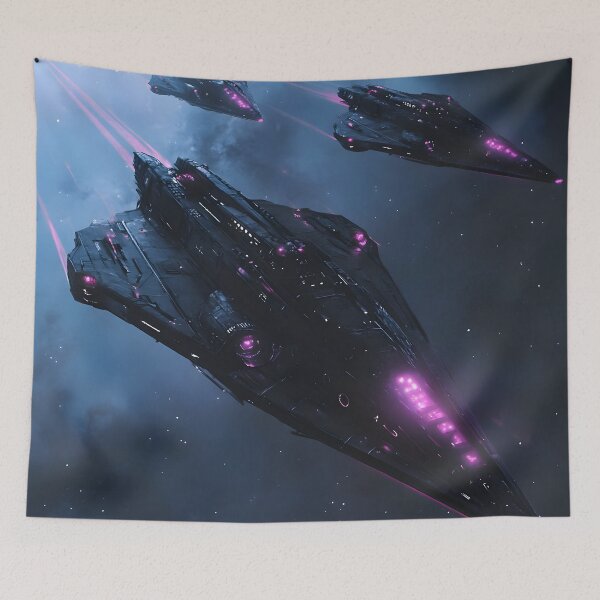 Item preview, Cyber Velocity: Neon Armada Unleashed designed and sold by AI-Only Creations.
