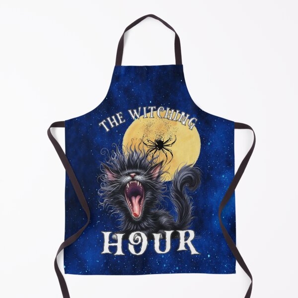 Item preview, The Witching Hour Enchanted Kitten under the Full Moon designed and sold by MysticOzzy.