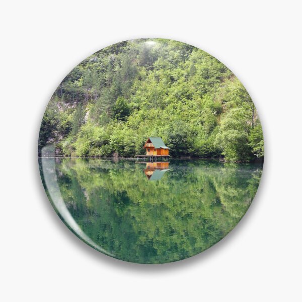 Item preview, Wooden houses on Drina river,landscape  designed and sold by goceris.