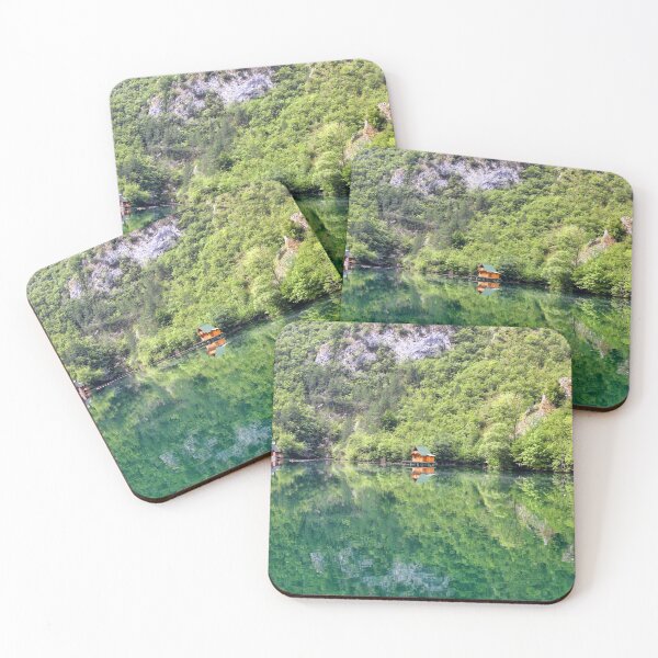Item preview, Wooden houses on Drina river,landscape  designed and sold by goceris.