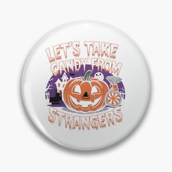Item preview, Let's take candy from stangers, Funny Halloween Ghosts designed and sold by RedCircleArt.