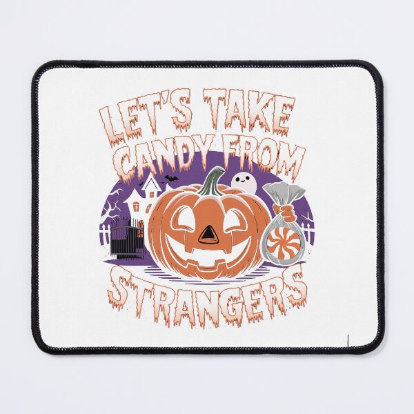 Item preview, Let's take candy from stangers, Funny Halloween Ghosts designed and sold by RedCircleArt.