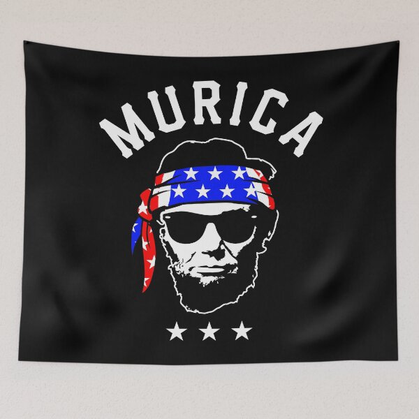 Item preview, Murica Funny Abe Lincoln USA Bandana 4th of July America designed and sold by qualitytimes.