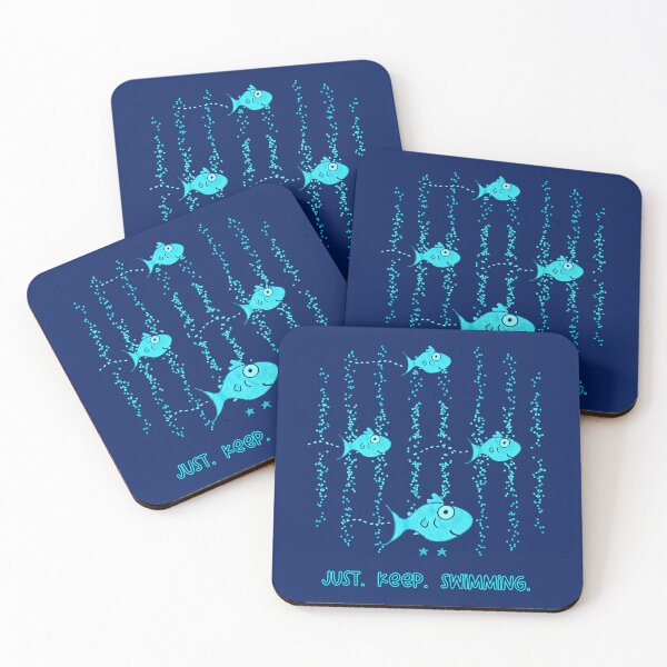 Item preview, Cute Kawaii Fish Sea Life Motivational Quote designed and sold by Renata Illustrata.